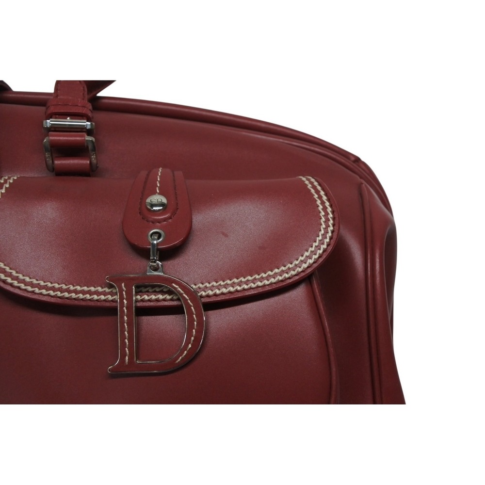 Christian Dior Doctors Bag Red Leather - Picture 5 of 10
